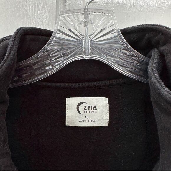 Zyia Active Mave 1/4 zip black pullover sweatshirt jacket women's xl - Picture 4 of 4